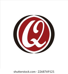 Diseño de logotipo vectorial de letra Q 