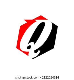 q letter vector logo template. This design use font symbol suitable for education