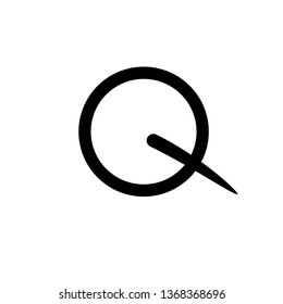 Q letter wave Logo Template vector illustration