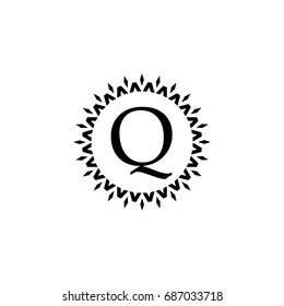 q logo black color