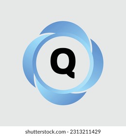 Q logo Colorful Vector Design. Icon Concept. Abstract modern