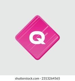 Q logo Colorful Vector Design. Icon Concept. Abstract modern