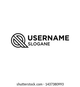 Q logo concept black line