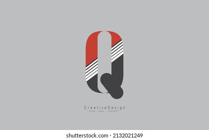 Q logo concepts vector design template, icon, emblem with white background