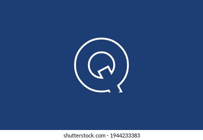 Q logo design concept with background. Initial based creative minimal monogram icon letter. Modern luxury alphabet vector design