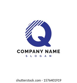 Q Logo Design. Q Letter Logo Icon Vector Illustration - Vector