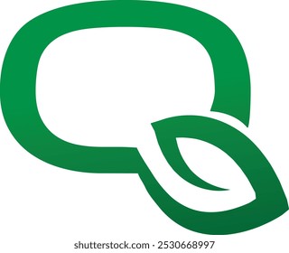 Q logo design. Letter Q logo design vectors. Green leaf Q logo design templates. Green Q logo vectors royalty free download. O Natural, organic, vegetables, graphic, o templates, abstract, luxury icon