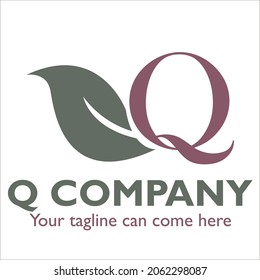 Q logo design on Cleaning and Maintenance theme