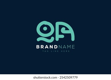 Q and A logo design. QA abstract Letters Logo Monogram. This logo design is the process of creating a visual symbol that represents a brand, company, or individual.