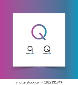 Q Logo design Vector for business or corporate company and agency beautiful q logo design