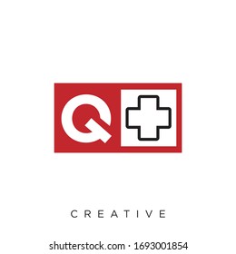 q logo design vector icon health