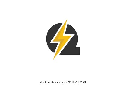 Q logo energy vector for identity company. initial letter thunder template vector illustration for your brand.