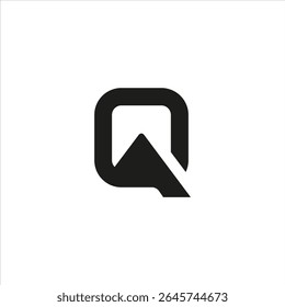 Q Logo Geometric Concept. Letter Q Simple Icon Vector Design