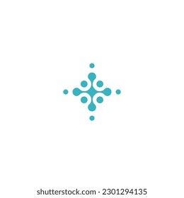 Q logo icon biotechnology vector illustration