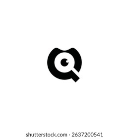 Q logo icon design technology