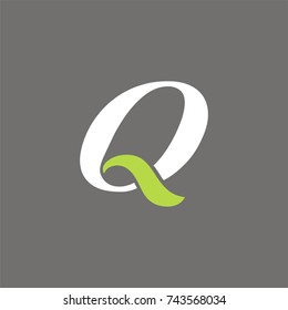 Q logo initial letter design template vector