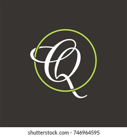 Q logo initial letter design template vector