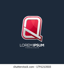 q logo letter emblem idea simple