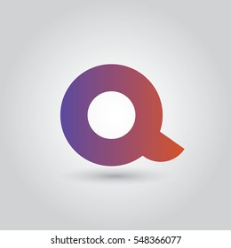 q logo letter typography design for brand and company identity