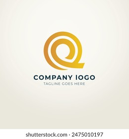 Q logo set flat design template collection