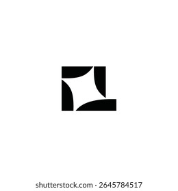 Q logo square technology illusion
