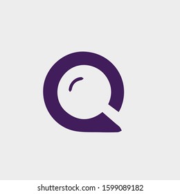 q logo with unique design