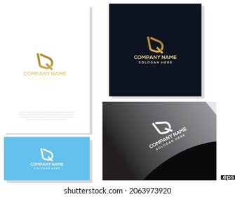 vector del logotipo Q. logotipo de business R para la empresa. sitio web de diseño de iconos.