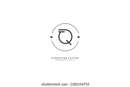 Q LOVE logo design inspiration. Vector letter template design for brand.