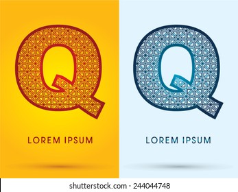 Q ,Luxury font ,hot and cool, logo, symbol, icon, graphic, vector.