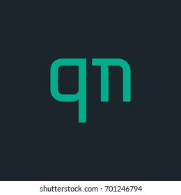 Q M joint logo design vector template