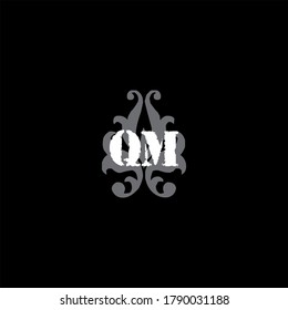 Q M letter logo emblem design