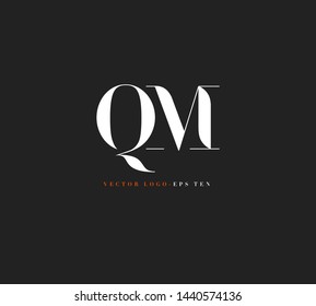 Q & M letters Joint logo icon vector template for corporate logo and business card design.