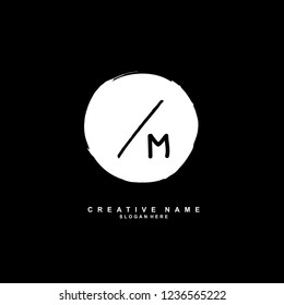 Q M QM Initial logo template vector. Letter logo concept
