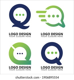 Q Message Logo Design Collection
