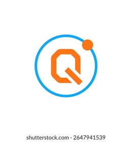 Q Modern Cutting Edge Icon Design Vector Illustration. Letter Q Logo Design.
