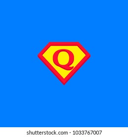 q modern letter logo template