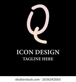 Q modern technology logo design