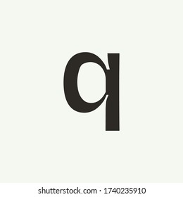 Q monogram. Abstract letter Q logo design. Filled creative symbol. Logo branding. Universal vector icon - Vector