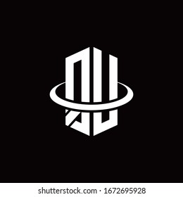 Q monogram logo in a hexagon style and surrounded by a ring