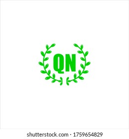 Q N letter logo concept design