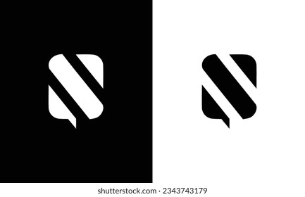 Q, N QN kreatives Logo-Design, Vektorgrafik
