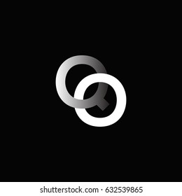 Q O joint logo letter design vector template