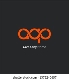 A Q O letters joint logo design vector template