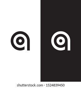 q oq qo initial letter logo design vector