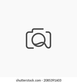 Q Photography Logo Design Vector Template