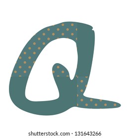Q polka dots  alphabets vector design,eps10