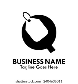 q Price letter design logo template illustration