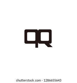 q r letter logo