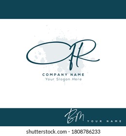  Q R QR Initial based logo Letter Symbol Modern and abstract icon design concept. Initial based Vector template. Symbol for Corporate Business Company Identity.