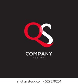 Q & S  Letter logo design vector element
